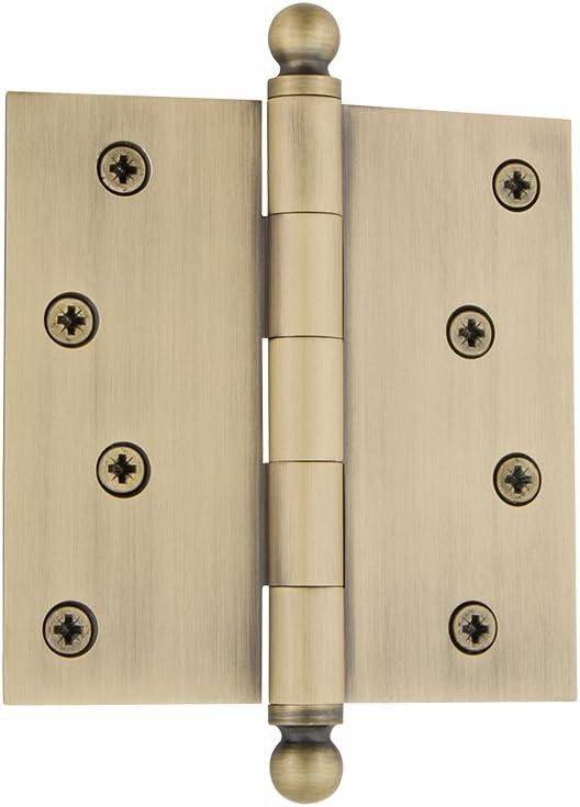 Nostalgic Warehouse 4" x 4" Ball Tip Residential Hinge with Square Corners