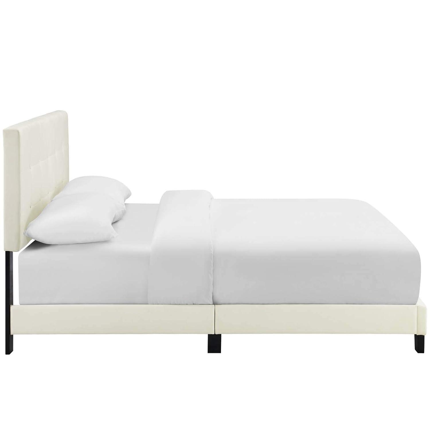 Modway Amira Full Performance Velvet Bed - Ivory