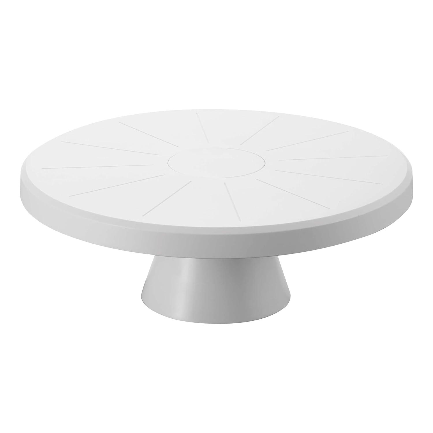 Yamazaki Home Yamazaki Home Plastic 9" Round, Stackable Cake And Dessert Stand, Plastic, Stackable