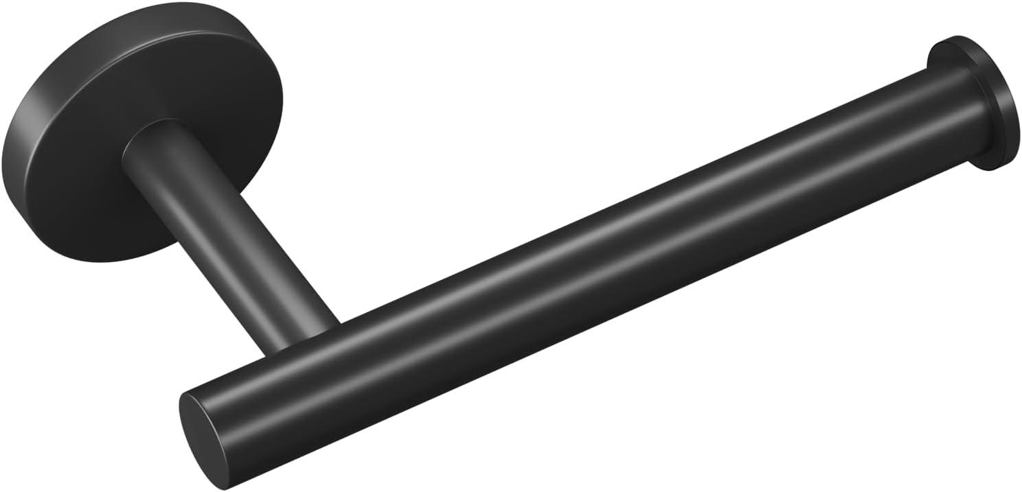 MOGFCT Toilet Paper Holder Brushed Gold Wall Mounted, Double Post Pivoting Toilet Paper Holder SUS 304 Stainless Steel Bathroom