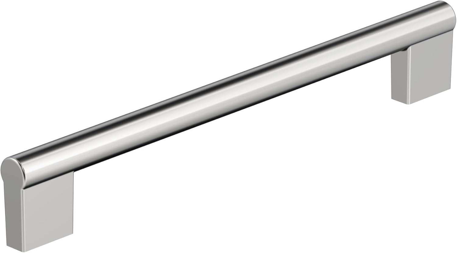 Amerock Versa 7-9/16 inch (192mm) Center-to-Center Polished Chrome Cabinet Pull