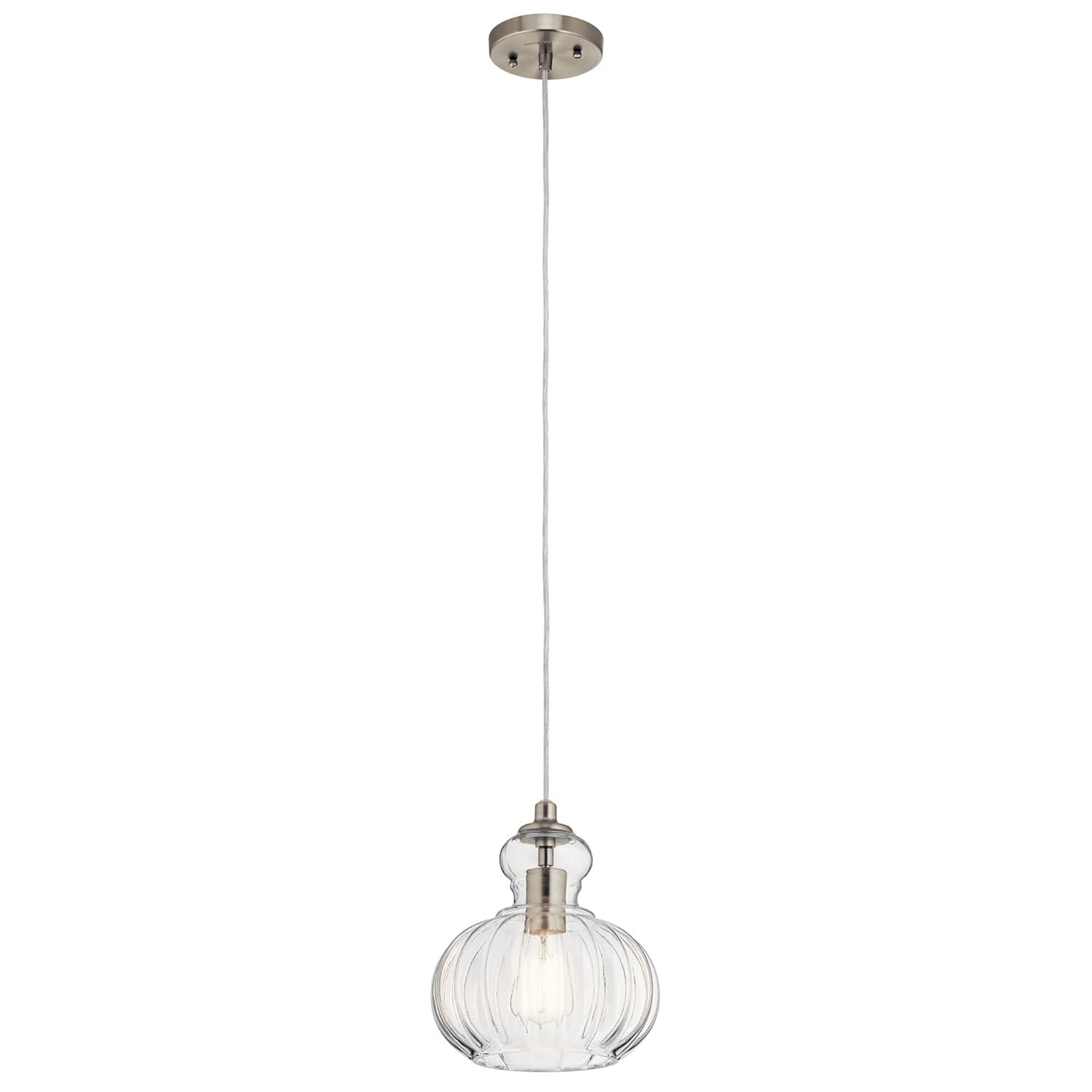 Kichler Lighting Riviera 1 - Light Pendant in  Brushed Nickel