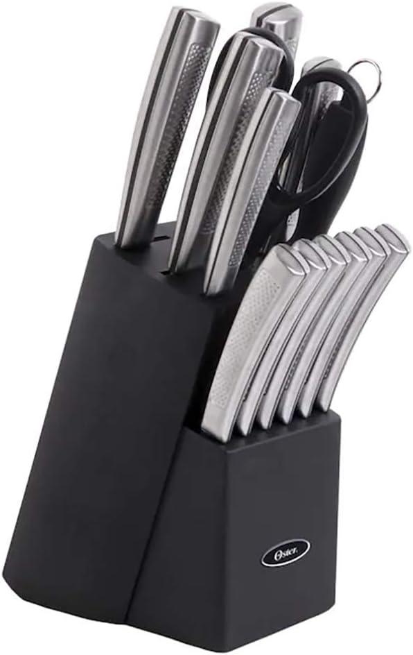 Wellisford 14-Piece Stainless Steel Cutlery Set with Black Block