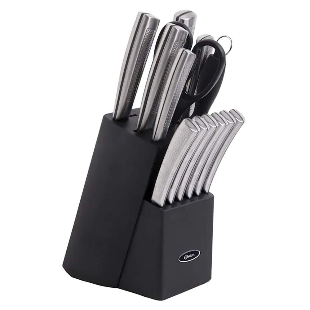 Oster Oster Wellisford Stainless Steel Kitchen Knife Cutlery Set With Block, 14 Piece