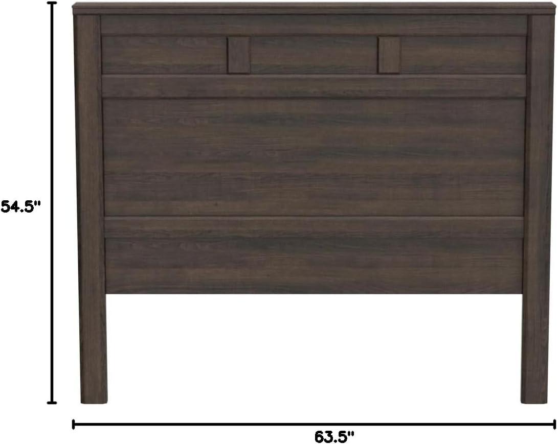 Signature Design by Ashley Casual Juararo Queen Panel Headboard  Dark Brown