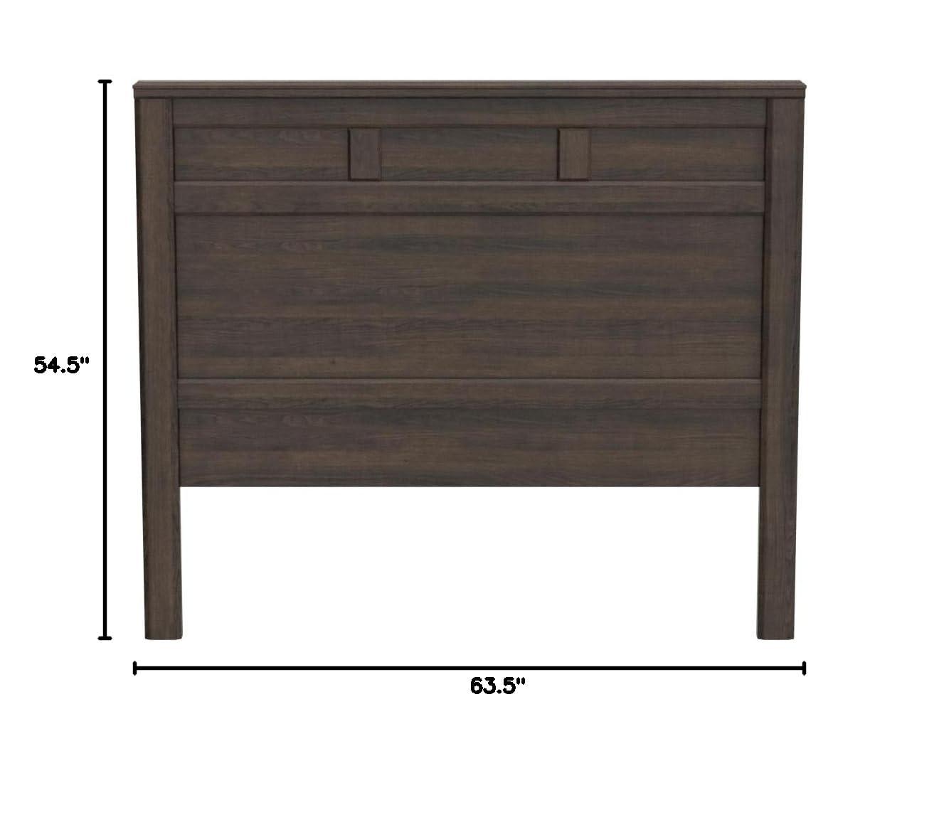 Signature Design by Ashley Casual Juararo Queen Panel Headboard  Dark Brown