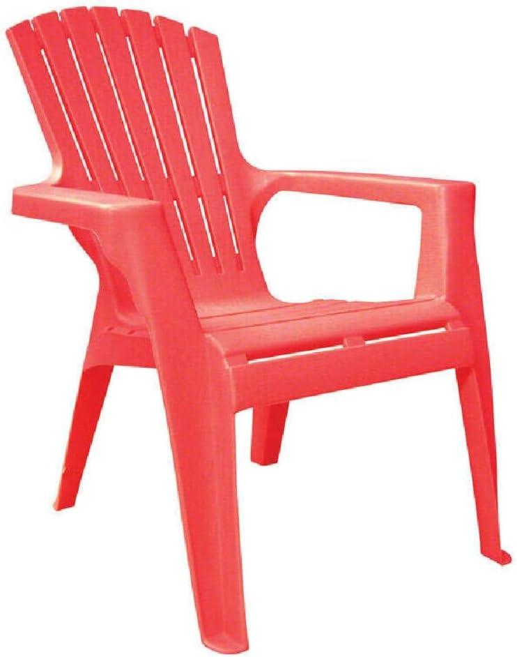 Adams Manufacturing Kids Polypropylene Adirondack Chair, Cherry Red