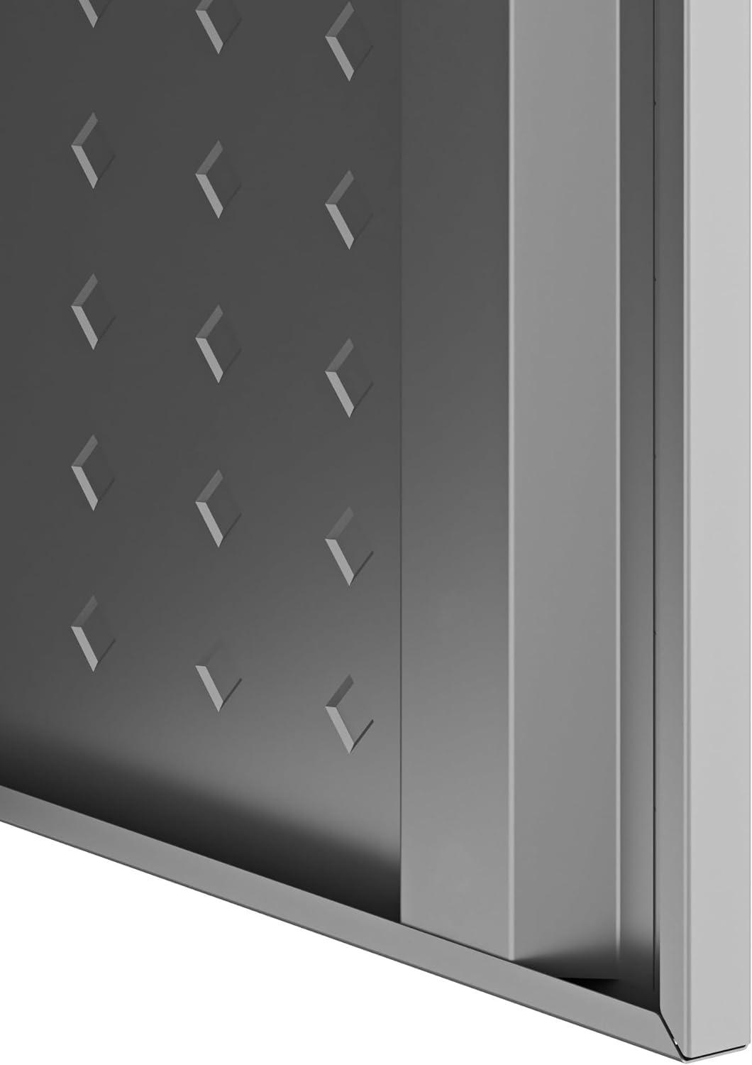 Manhattan Comfort Fortress Floating Garage Storage Cabinet, Black/Grey