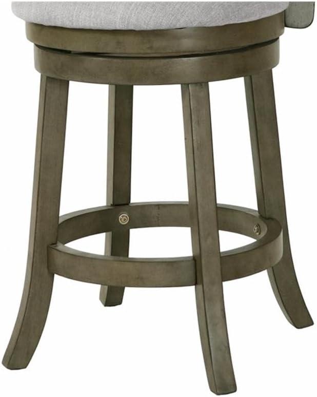 New Classic Furniture Manchester 24" Solid Wood Counter Stool in Olive Gray