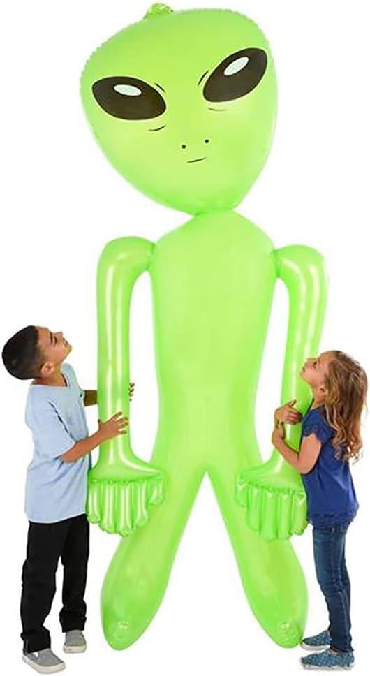 Giant Green Inflatable Martian for Halloween Decor