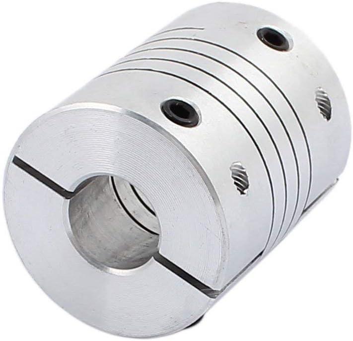 25mm Dia 10mm to 12mm Aluminum Alloy Spline Shaft Flexible Helical Coupling