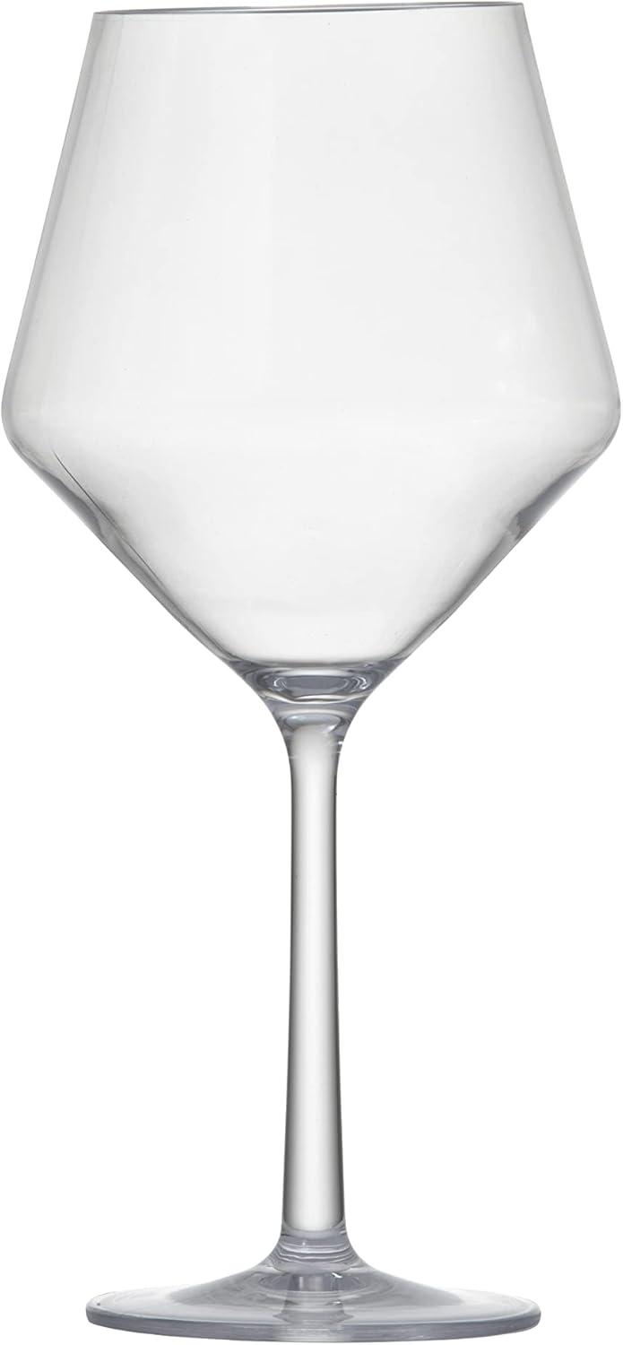 Fortessa Sole Outdoor Shatter Resistant BPA Free Premium Copolyester Plastic Drinkware 6 Pack, Yellow Sun, Sauvignon Blanc Glass (Set of 6)