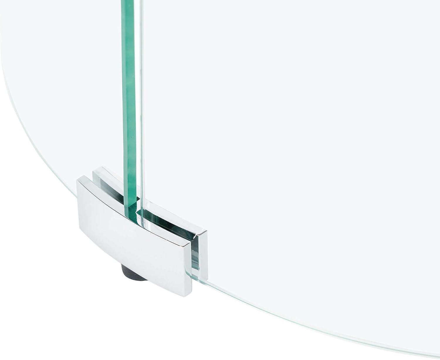 Celestial Fire Glass Rectangle Fire Pit Wind Guard