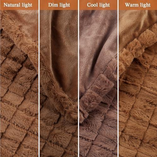 Beautyrest Beautyrest Zuri Oversized Heated Faux Fur Throw