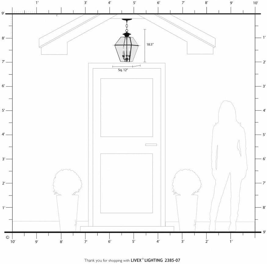 Livex Lighting Westover 3 - Light Pendant in  Black