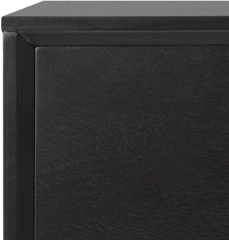 Pomona 3 Drawer Accent Table - CHS5700 - Black - Safavieh