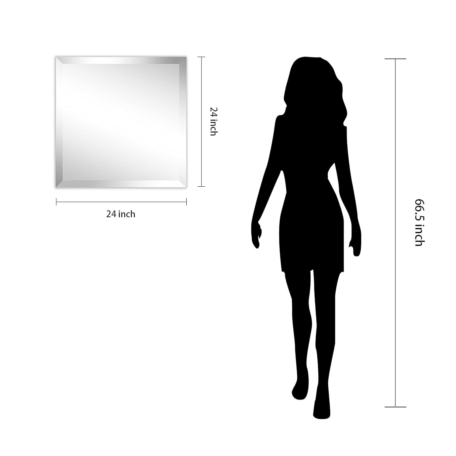 Empire Art Direct Frameless Beveled Prism Wall Mirror - Clear 24 in. x 0.39 in. x 24 in.