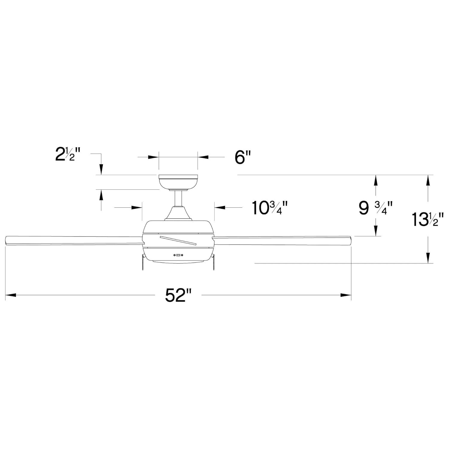 Marcin 52'' 5 Blade Ceiling Fan with LED Light Kit