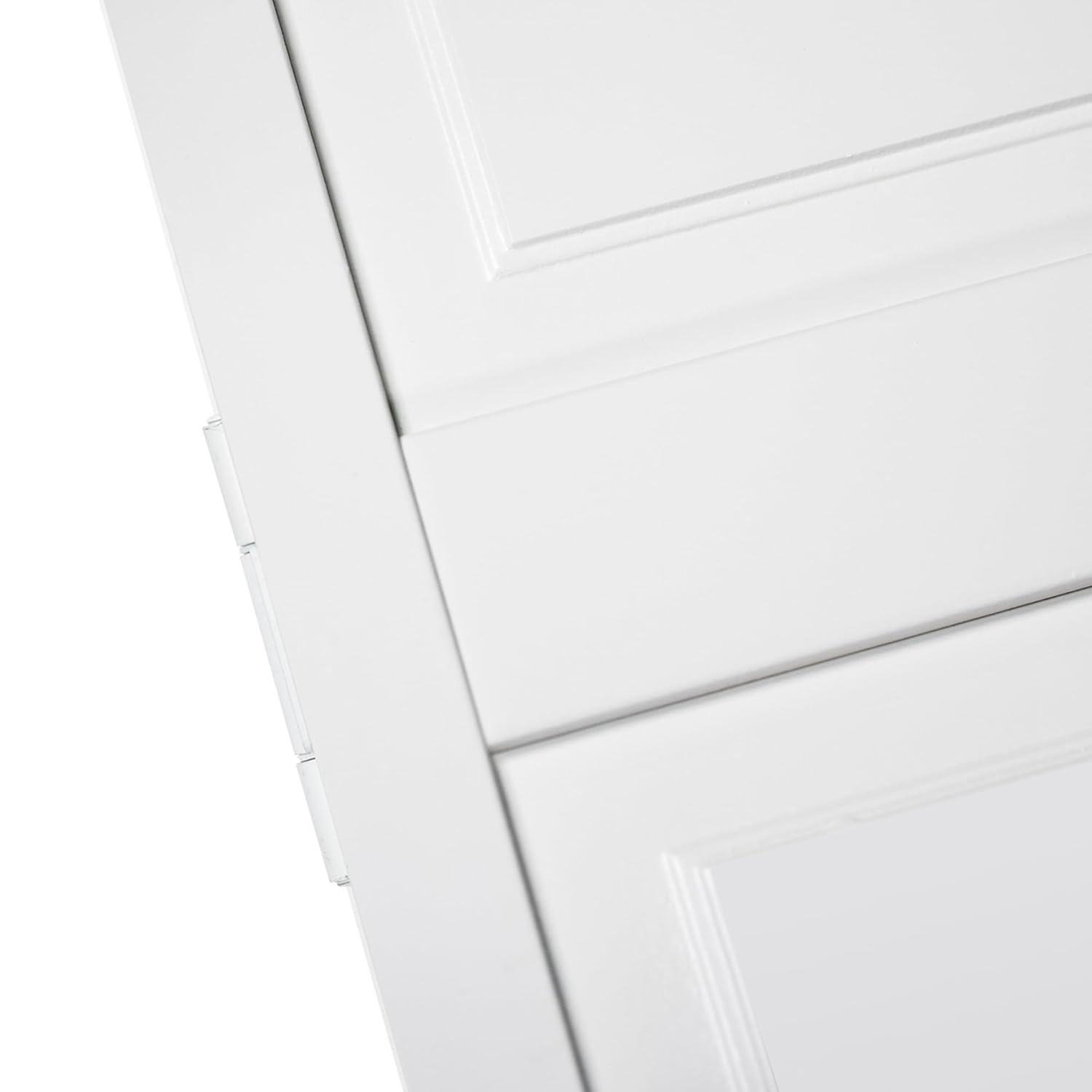 Traditional White Primed Pine Wood 4-Panel Bi-Fold Door