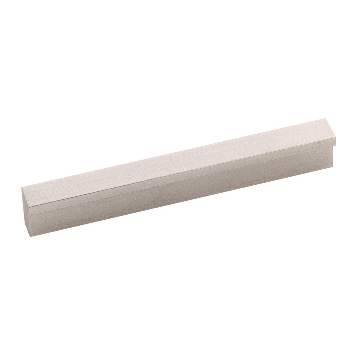 Hickory Hardware 1 Pack Solid Core Kitchen Cabinet Pulls, Luxury Cabinet Handles, Hardware for Doors & Dresser Drawers, 3-3/4 Inch (96mm) Hole Center, Toasted Nickel, Streamline Collection