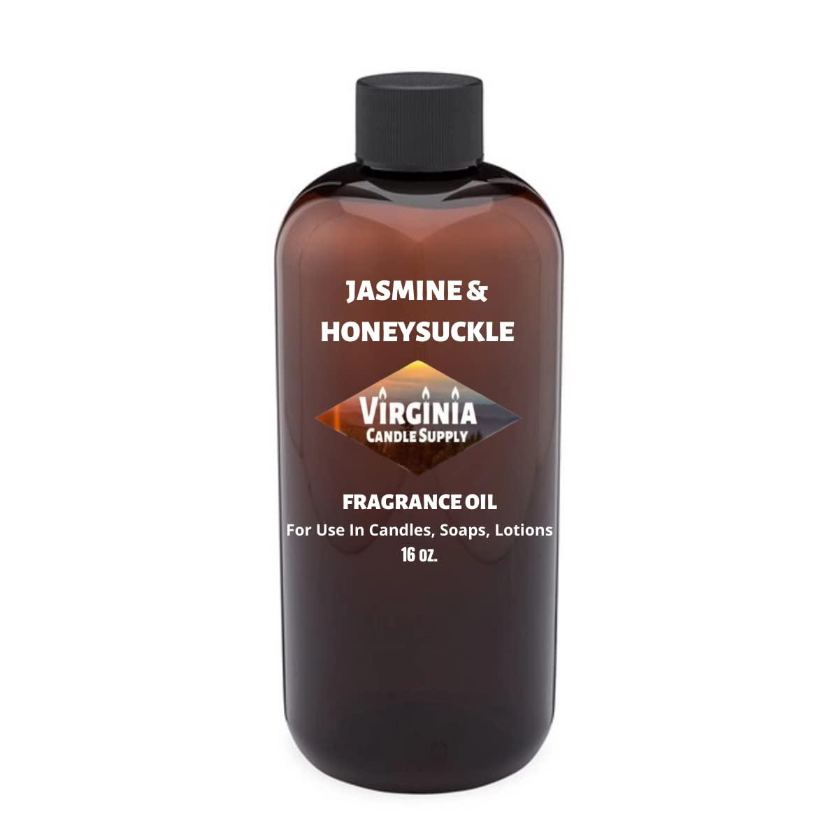 Jasmine Honeysuckle Fragrance Oil (Our Version of The Brand Name) (16 oz Bottle) for Candle Making, Soap Making, Tart Making, Room Sprays, Lotions, Car Fresheners, Slime, Bath Bombs, Warmers………
