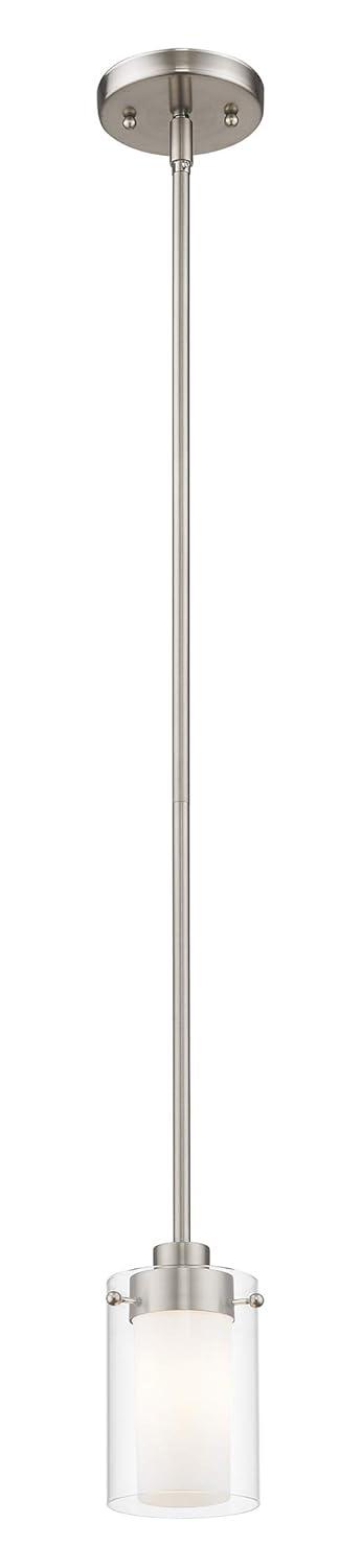 1540-91-Livex Lighting-Manhattan - 1 Light Mini Pendant in Contemporary Style - 5 Inches wide by 8 Inches high     -Traditional Installation