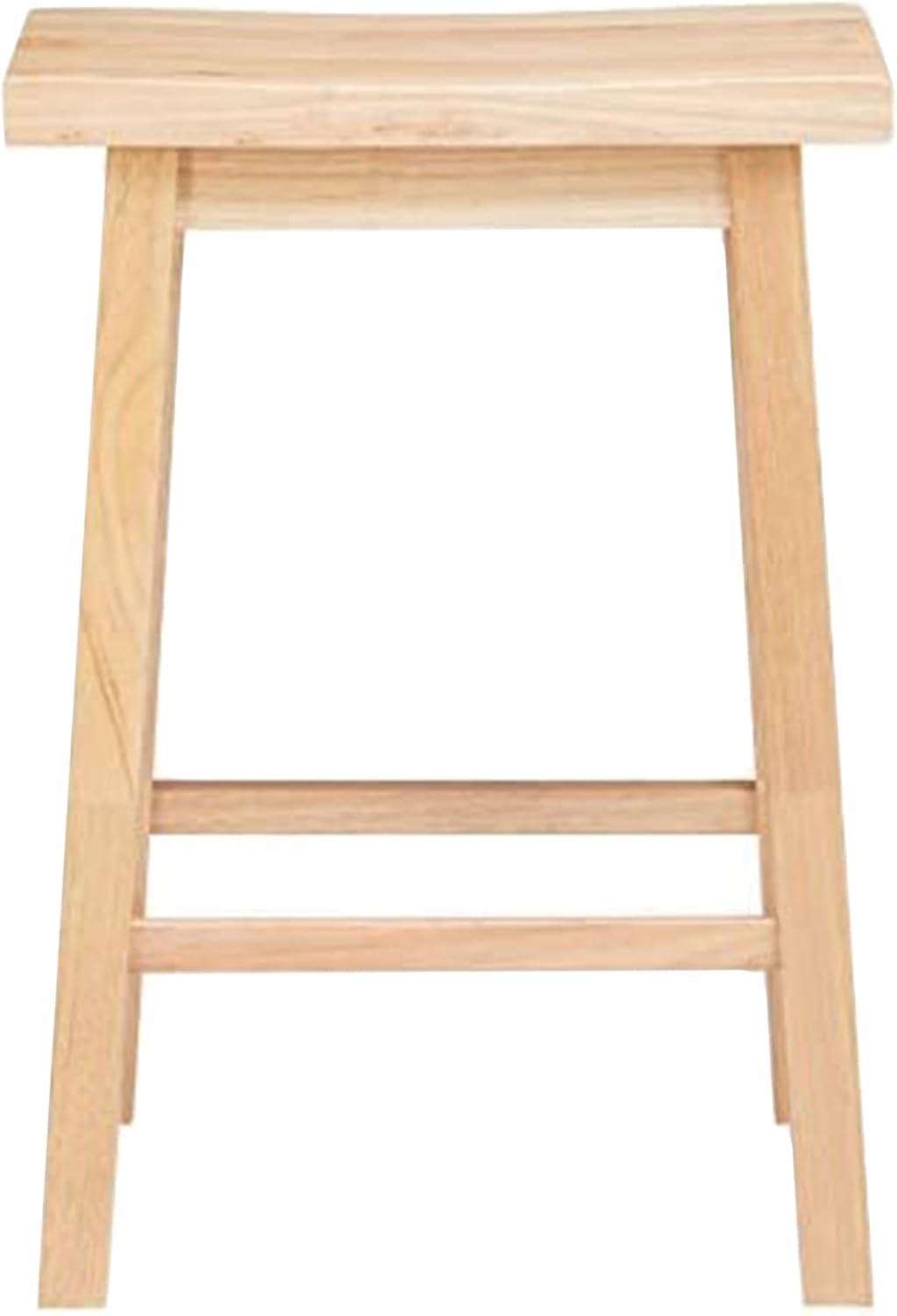 PJ Wood Solid Wood Accent Stool