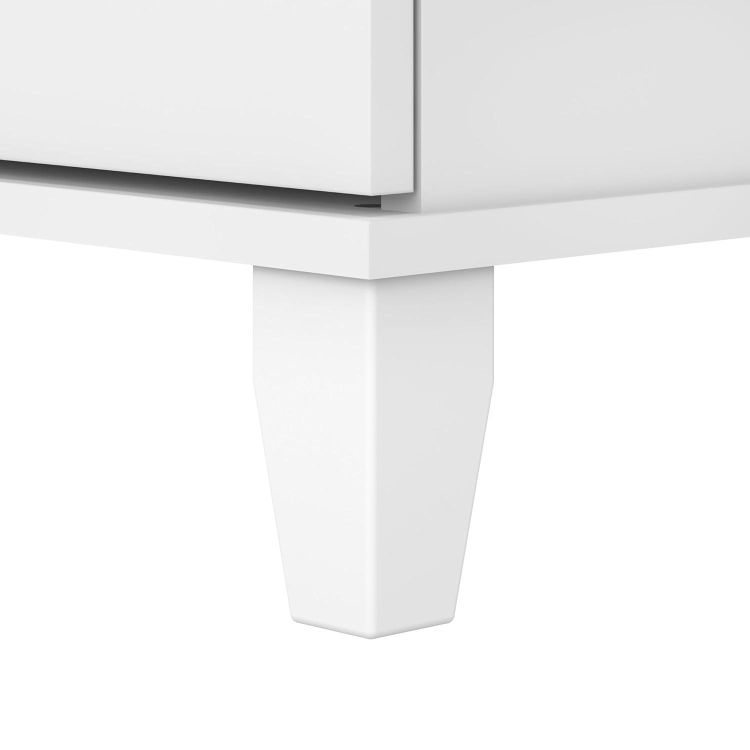 Bush Furniture Somerset 5 Shelf Tall Bookcase in White Finish