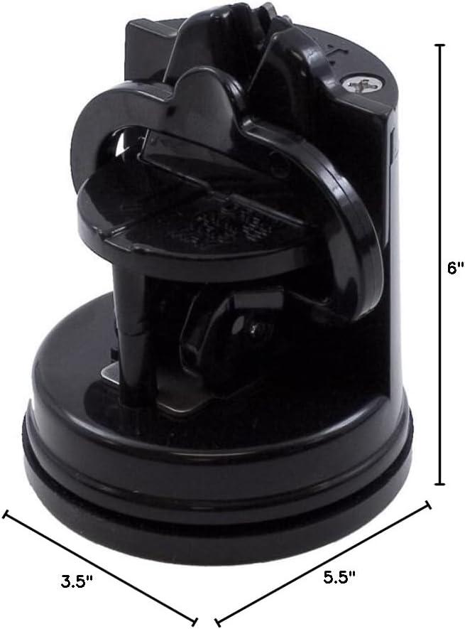 Black Glass-Reinforced Nylon Countertop Knife Sharpener