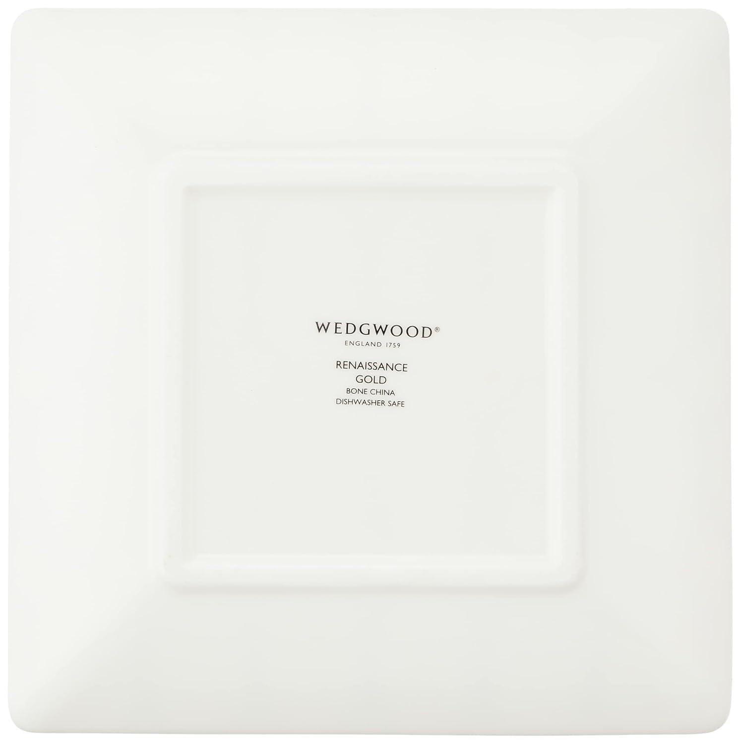 Wedgwood Renaissance Gold Square Tray | Wayfair