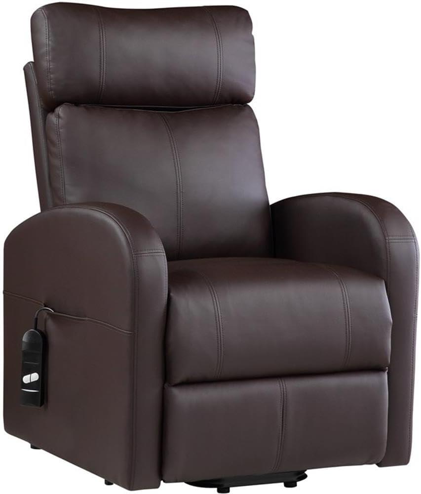 Ricardo 28.4" Wide Faux Leather Power Lift Assist Standard Recliner