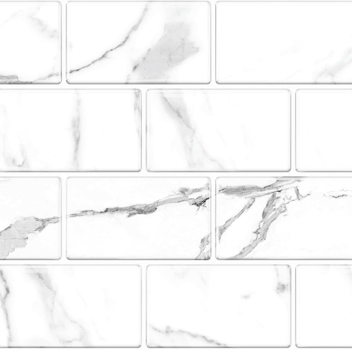 12" x 12" PVC Peel & Stick Thicker Subway Tile