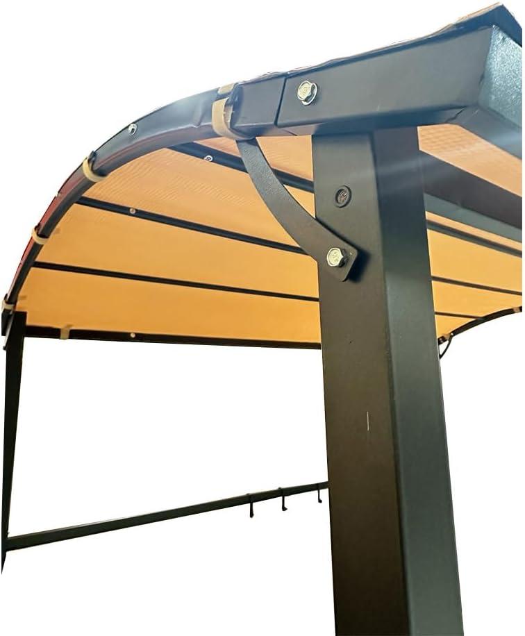 Garden Winds Custom Fit Replacement Canopy Top Cover Compatible with The Cobana 8' x 4.6' Grill Gazebo - Upgraded Performance RIPLOCK 350 Fabric