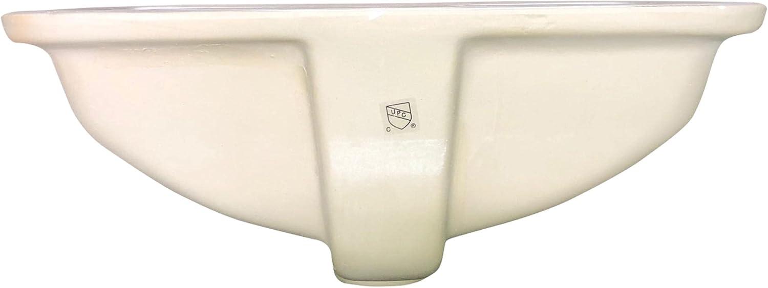 Nantucket Sinks Great Point 11.25'' Vitreous China Rectangular Bathroom Sink with Overflow