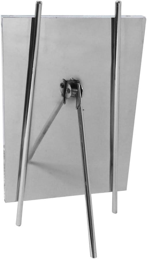 Isaac Jacobs 4x6 Silver Magnetic Acrylic Metal Easel Frame 4x6 Vertical Silver