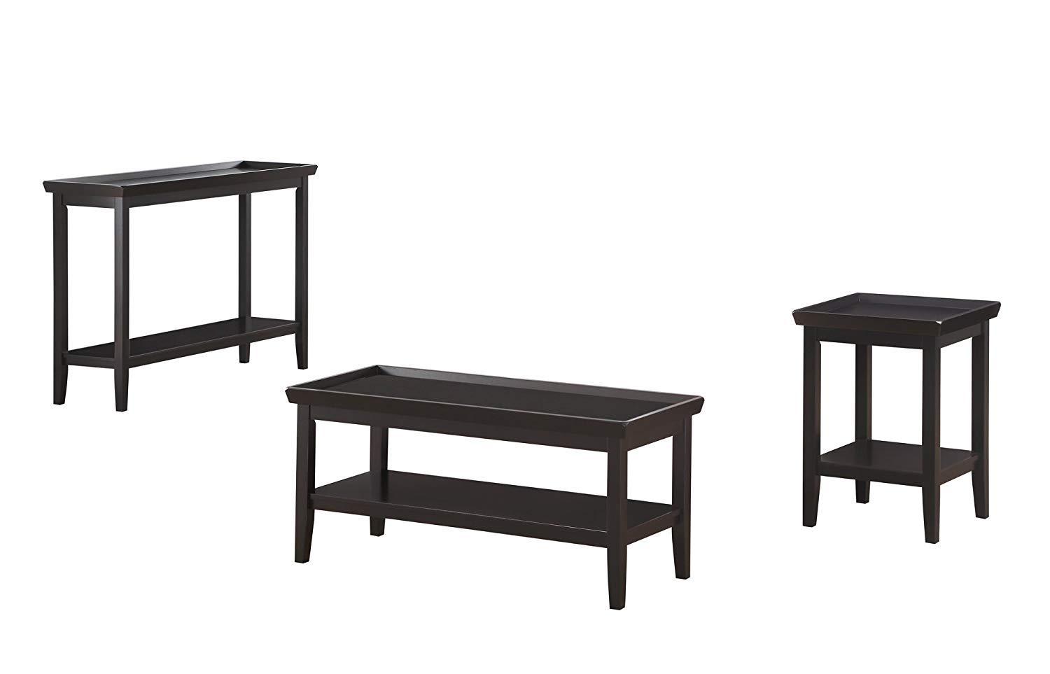 Ledgewood End Table with Shelf, Gray