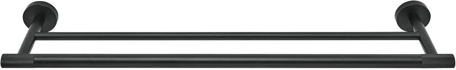 Avallon 24" Double Towel Bar in Matte Black