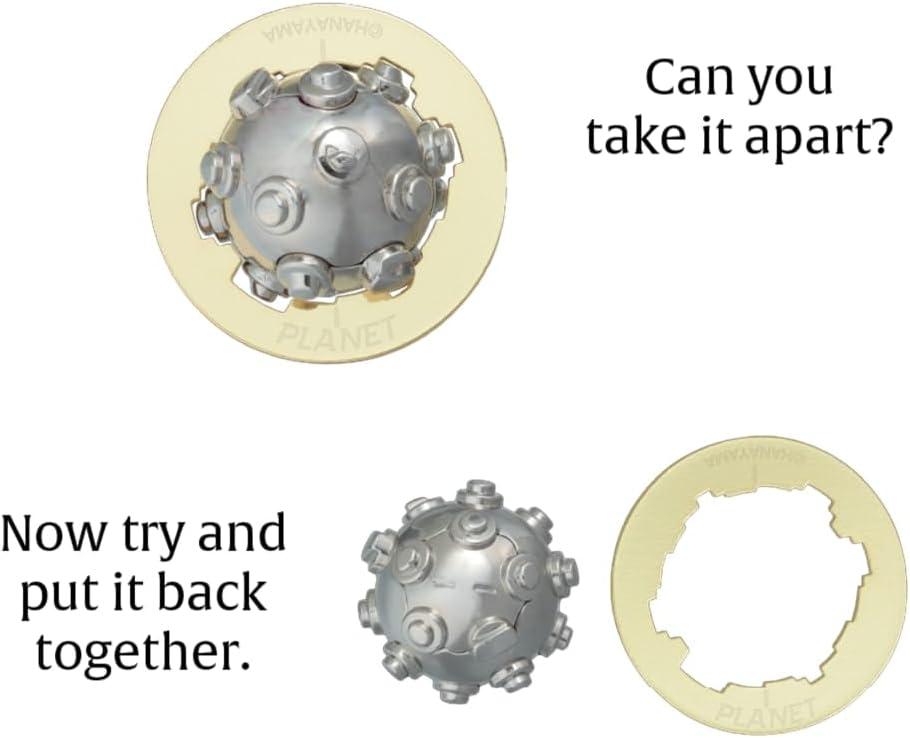 Bepuzzled Hanayama Level 4 Planet Cast Puzzle - 2pc