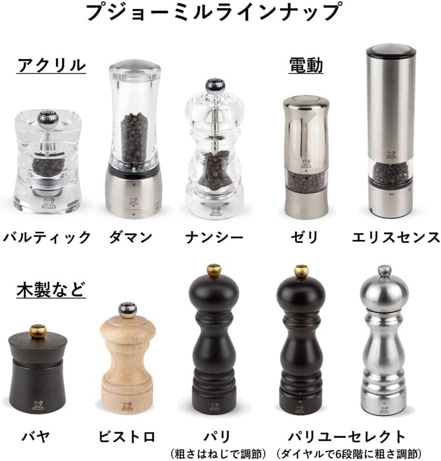 Stainless Steel and Acrylic 6.5 Inch Pepper Mill