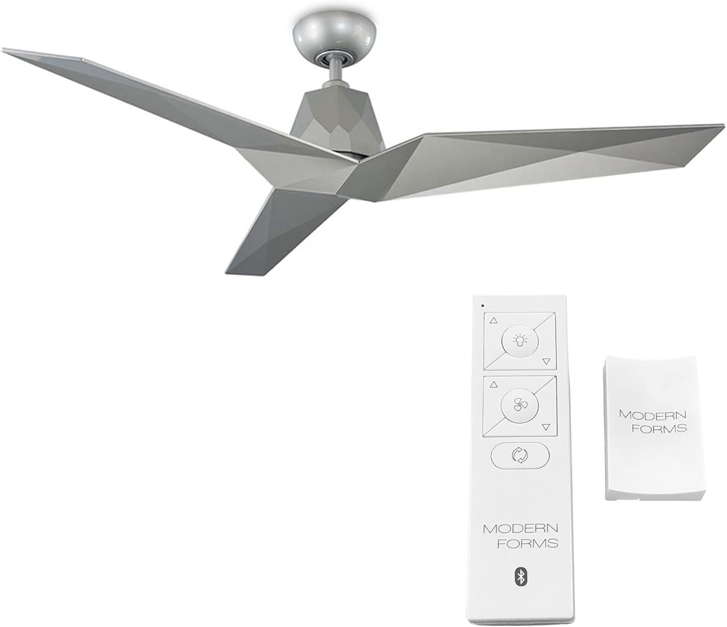 Vortex Indoor and Outdoor 3-Blade Smart Ceiling Fan 60in Automotive Silver with Remote Control