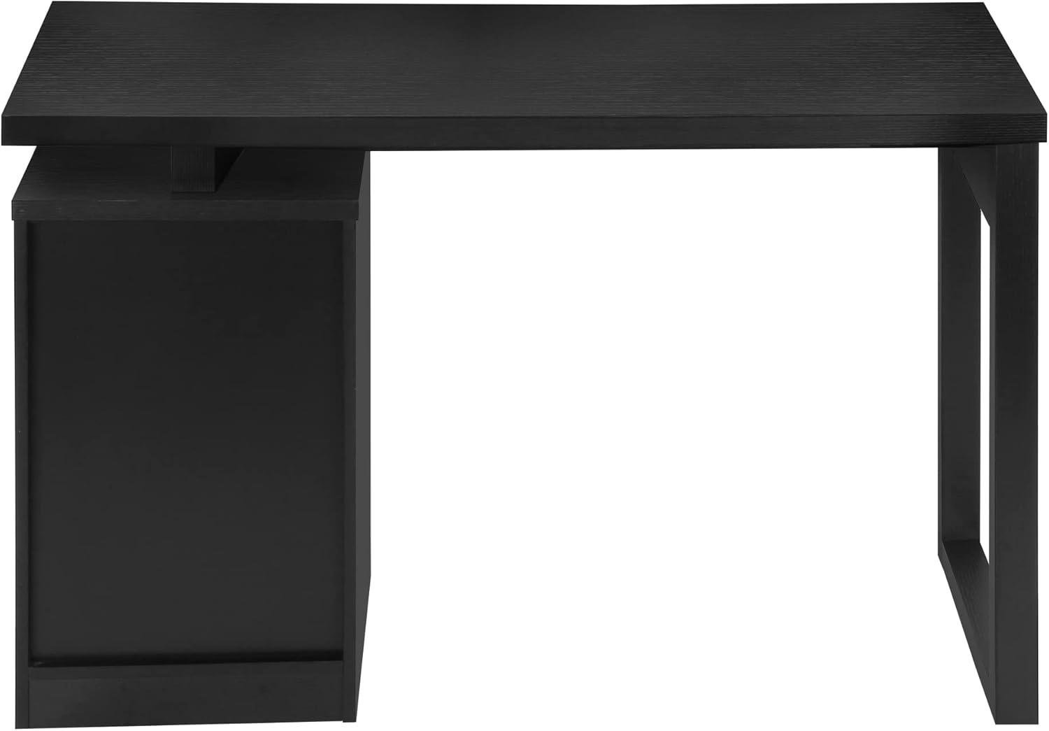 Monarch Specialties 30 x 23.5 x 48 in. Left or Right Facing Computer Desk, Black