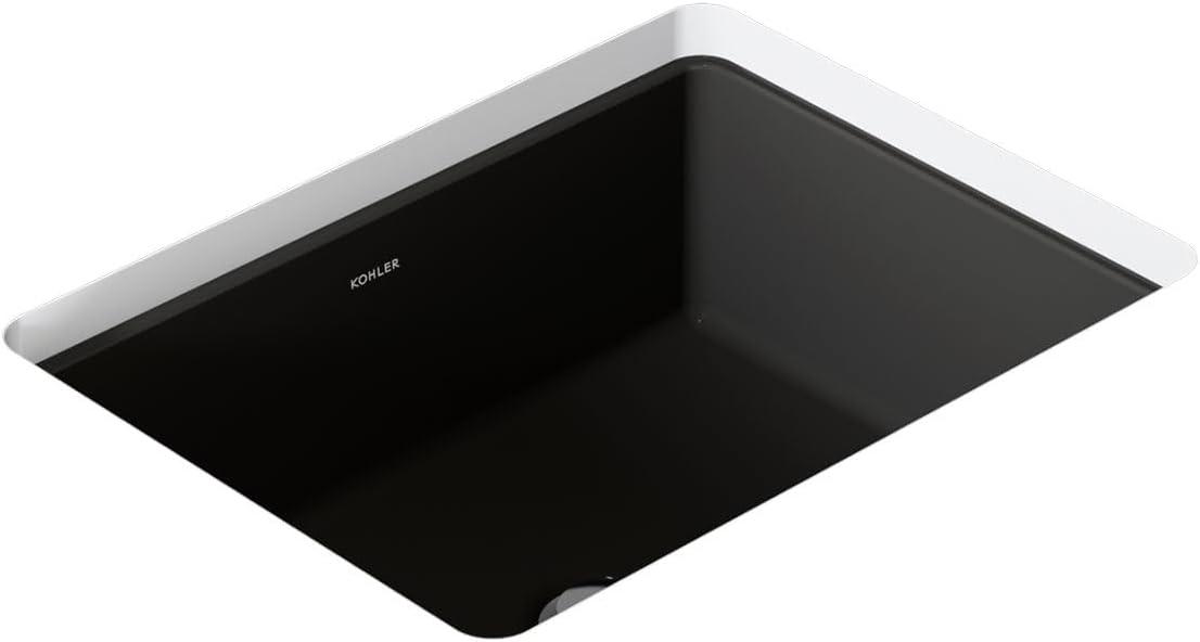 Verticyl 17" Rectangular Under-Mount Bathroom Sink with Overflow Drain