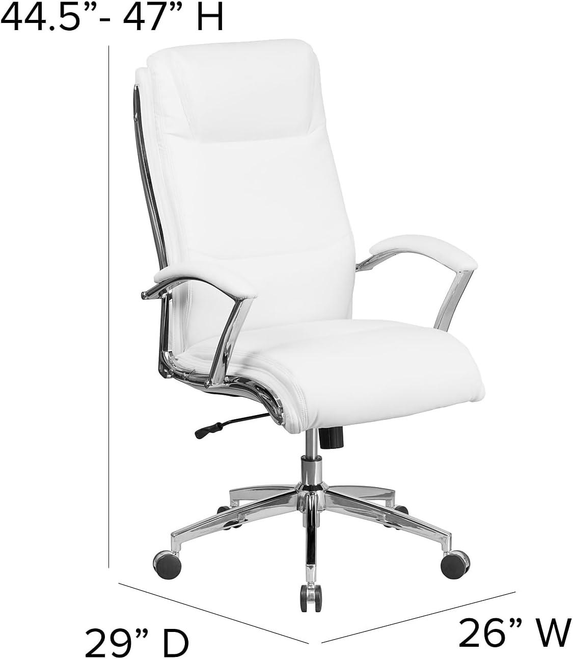 Flash Furniture High Back Designer Smooth Upholstered Executive Swivel Office Chair