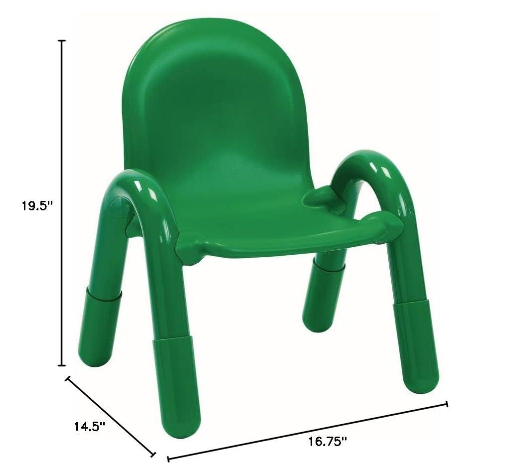 Carmel Brown Stackable Plastic Classroom Chair with Arms