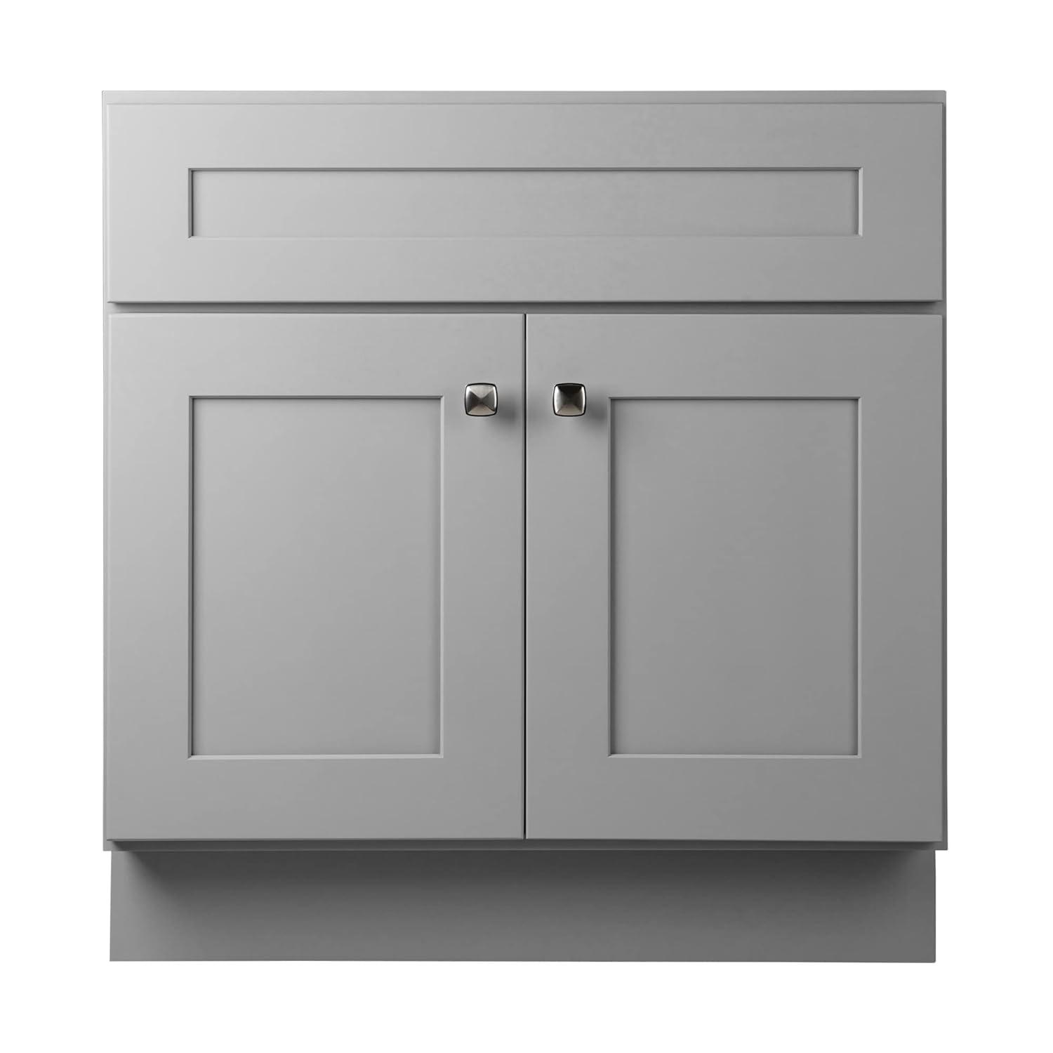 Design House Brookings 30 Inch Bathroom Vanity, Ready to Assemble, Solid Wood, Sherwin Williams – Design House, 587089