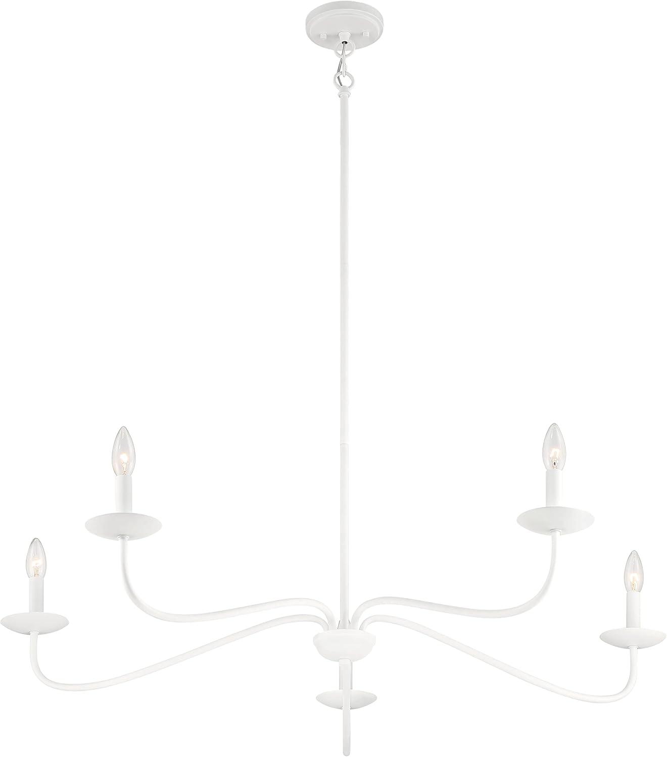 Trade Winds Lighting 5-Light Chandelier In Matte Black