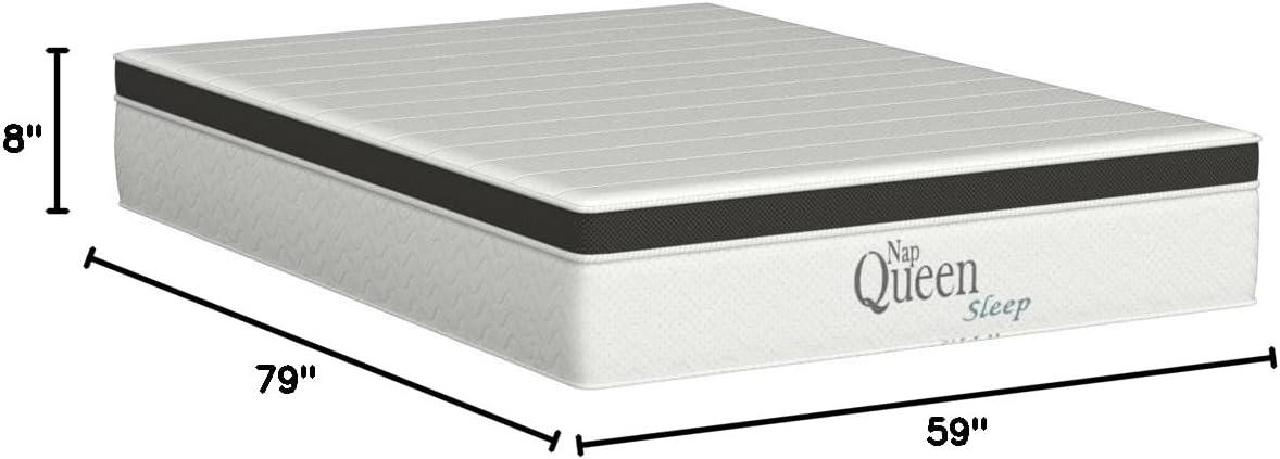 Maxima 8" Hybrid of Cooling Gel Infused Memory Foam and Coils Mattress