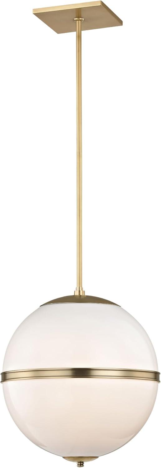 Crystorama Lighting Truax 3 - Light Pendant in  Aged Brass