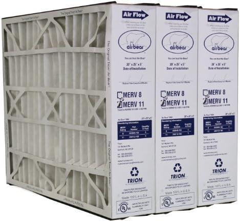 Trion 255649-102 Air Bear 20x 5x 5 Inch MERV 8 Air Purifier Filter (3 Pack)