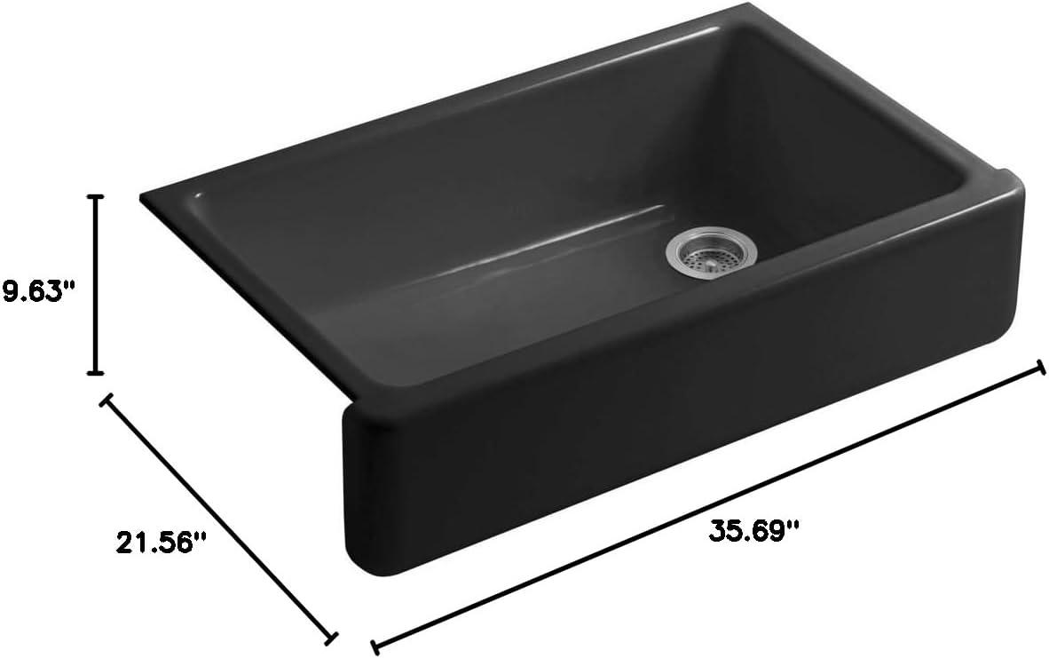 Whitehaven® Self-Trimming 36" L x 22" W Farmhouse Kitchen Sink